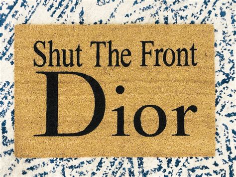 dior doormat|unique home gifts Dior.